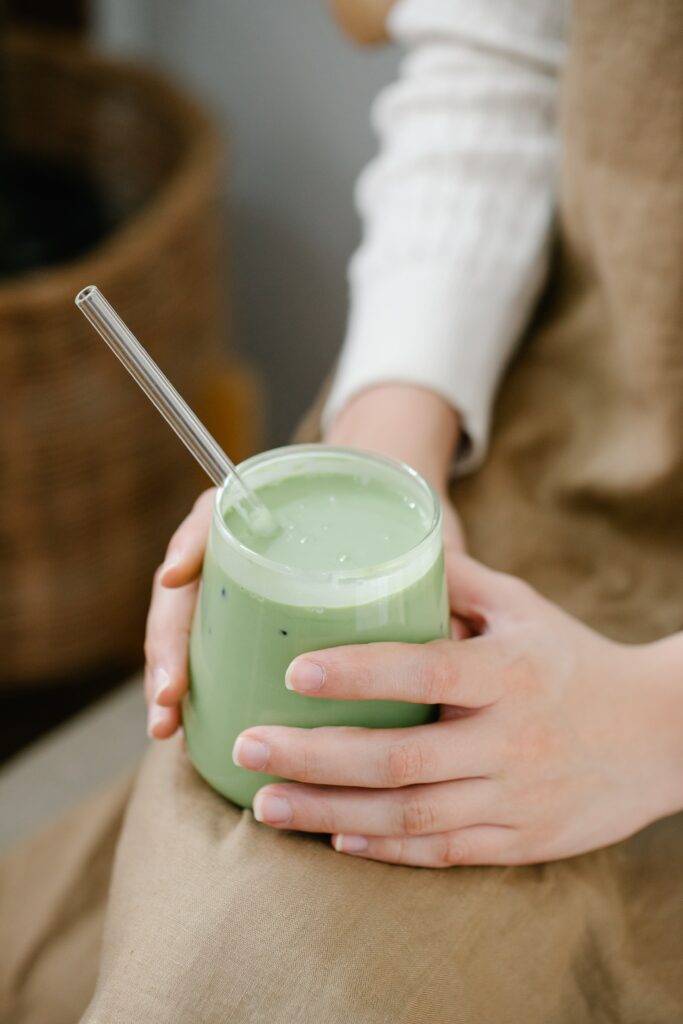 Batido verde de quinoa y piña