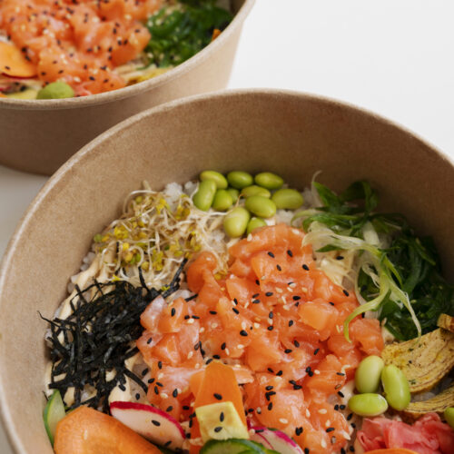 Ceviche de salmón y Quinoa