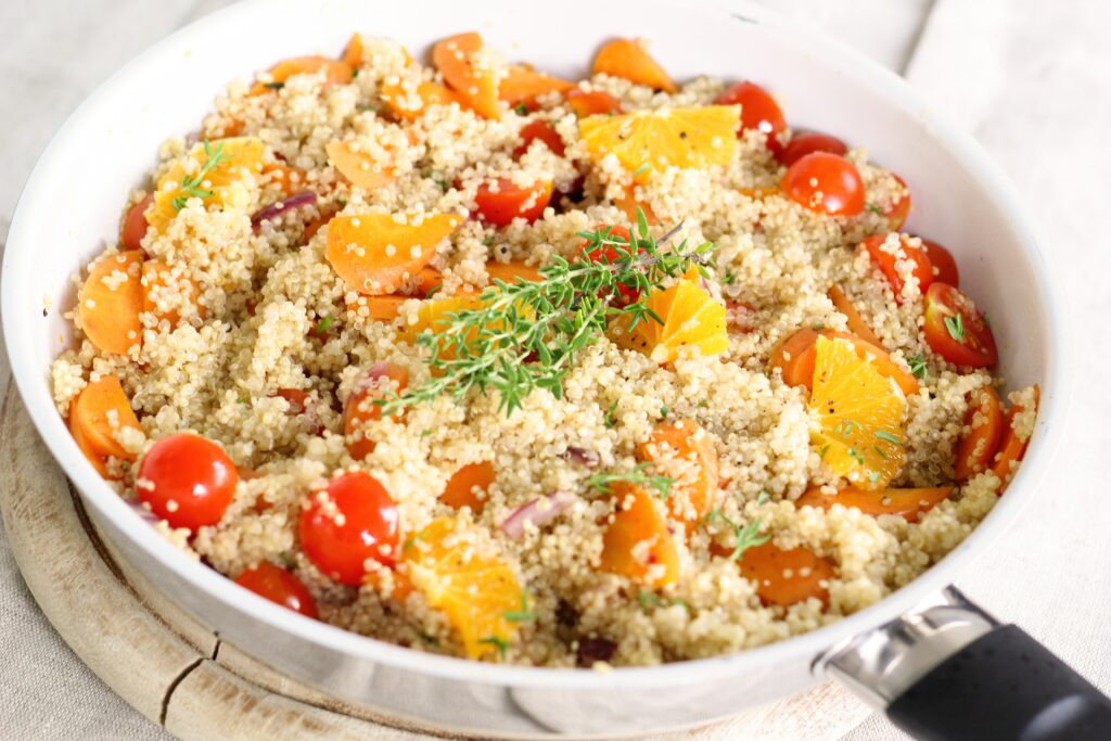 Ensalada de tomate y quinoa